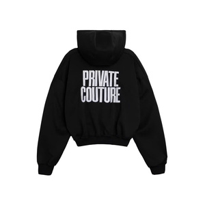 เสื้อฮู้ดดี้ผ้าฝ้าย100% พรีเมี่ยมใส่ได้ทั้งชายและหญิงเป็นมิตรต่อสิ่งแวดล้อม | ขนแกะแขนกุดสไตล์ซิปสองทางสีปิดกั้น330GSM - Product Image 3