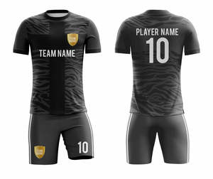 Uniformes de football personnalisés en gros 2026 |   Maillots de football respirants sublimés OEM |   Dernier design, coupe slim, short unisexe pour adultes - Product Image 4