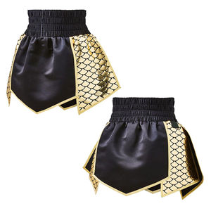 Shorts de Muay Thai de haute qualité, vente chaude, fabrication OEM, shorts de boxe personnalisés, shorts de MMA fabriqués en usine, shorts de kickboxing thaïlandais pour hommes - Product Image 3