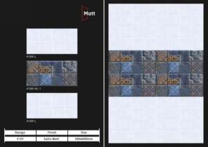 Carreaux muraux en céramique 300x600mm pour salle de bain et cuisine, finition brillante ou mate, surface sculptée effet sucre, design mural intérieur luxueux. - Product Image 3