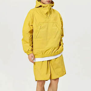 Conjunto de Sudadera con Capucha y Pantalones Cortos Cortavientos de Otoño de Alta Calidad con Diseño Personalizado e Impresión de Logotipo - Product Image 4