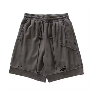 Pantalones Cortos Deportivos Personalizados para Hombre, Cómodos, Elásticos, de Felpa de Algodón, con Estampado Sólido, con Bolsillos, Talla 6XL, Lisos - Product Image 1