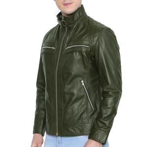 Veste en cuir pour hommes, style sportif, pour la moto, en toutes tailles, motif camouflage, vêtements de mode - Product Image 4