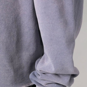 Meilleure qualité hiver hommes acide lavage à capuche respirant Offre Spéciale à manches longues Premium 100% coton col à capuche pas cher prix - Product Image 5