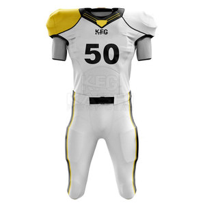 Uniforme de football américain, tissu respirant de haute qualité, personnalisable pour une utilisation durable, parfait pour les équipes, l'entraînement scolaire - Product Image 2