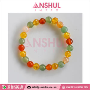 Energizes CREATIVITY Crystal Healing <b>Gemstone</b> Beaded Meditation <b>Bracelet</b>/Fashion Jewelry Intention <b>Bracelet</b> from Indian Supplier - Product Image 3
