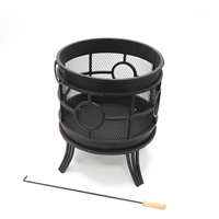Promotion : Brasero d'extérieur en bois pour jardin, terrasse, camping