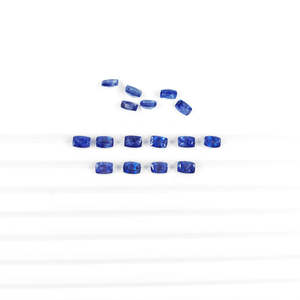 Natural Bangkok Blue Sapphire <b>Cushion</b> Cut 3x5mm & 6x4mm Brilliant Cut Opal Gemstone Calibrated <b>Long</b> - Product Image 2