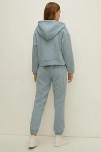 Conjunto de chándal con capucha y pantalones de chándal de gran tamaño para mujer para ropa informal y deportiva - Product Image 6