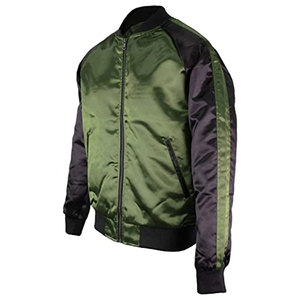 Chaqueta Varsity de Satén de Alta Calidad para Hombre, Nueva Moda Hip Hop, Manga Larga, Cuello Alto, Invierno, Fabricantes Profesionales - Product Image 2
