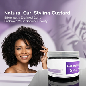 Crème Coiffante Bio à Base de Plantes Noire Sans Résidus Protection Thermique Lissante Tenue Moyenne Unisexe pour Cheveux Bouclés et Crépus - Product Image 3