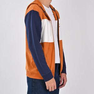 Vente flash : sweat à capuche zippé intégral pour homme en molleton 100% coton, 410g, uni, brodé, coupe classique, fabriqué au Pakistan - Product Image 2
