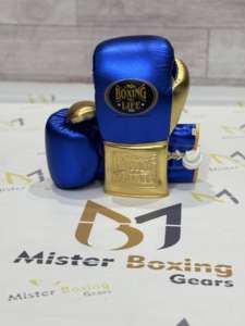 Guantes de boxeo profesionales No Boxing No Life Guantes Cuero de vaca genuino con cruces multicolores Pro Gear - Product Image 3