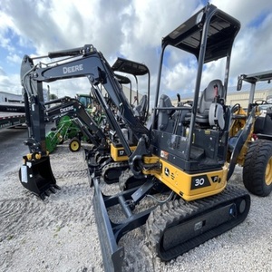 Used John Deeree 17G Mini Crawler Excavators 1.5m Bucket Capacity 564kg 1 Year Warranty Low Fuel Consumption Engine Pump - Product Image 1