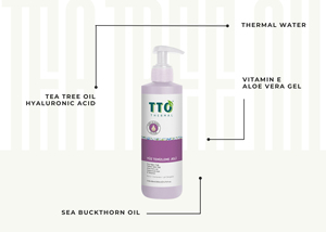 Gel Limpiador Facial TTO 200ml con Aceite de Árbol de Té y Colágeno, Hidratación Profunda, Terapia Hidratante, Antienvejecimiento, para Piel Sensible - Product Image 1