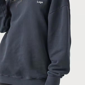 Hiver 2024 Service OEM Sweatshirts pour femmes Prix bon marché Sweatshirts d'hiver surdimensionnés à épaules tombantes pour femmes - Product Image 6