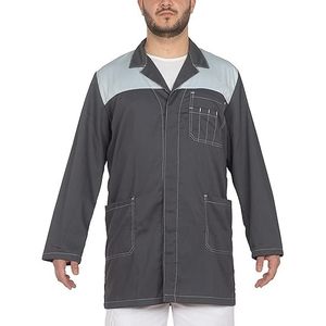 Overol de Trabajo Unisex de Algodón con Múltiples Bolsillos CBF Balducci Group, Gris Claro/Gris Oscuro, Ropa Industrial - Product Image 3