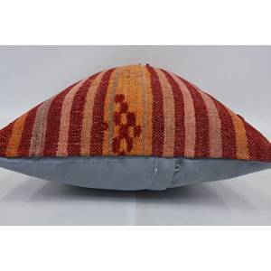 Kilim de lana marrón de 16x24 pulgadas, almohada de lujo, técnica tejida con estampado Floral y Vintage portátil para ropa de cama - Product Image 5