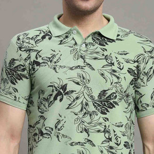 Golf de hombre personalizado de alta calidad para camiseta de Polo uniforme deportivo de punto sublimado con ajuste suelto y sólido ajustado regular - Product Image 3