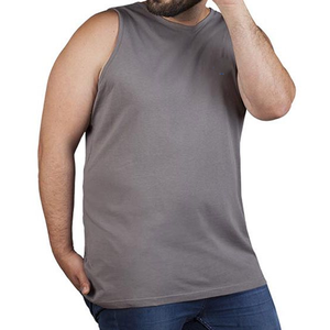 Camiseta sin mangas de gimnasio transpirable de talla grande para hombre Nuevo diseño Tejido de punto Cómodo Top de levantamiento de pesas con servicio OEM - Product Image 5