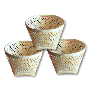 Cestas de regalo de bambú de calidad de producto caliente para organizar tazones y tazas de frutas en su cocina de Vietnam - Product Image 1