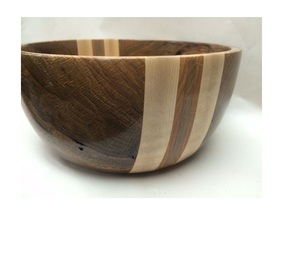 Tazón para Ensaladas y Frutas de Diseño Minimalista y Ecológico, Hecho de Madera de Acacia, para Decoración del Hogar, Hotel o Restaurante - Product Image 1