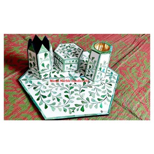 Brûleur Bakhoor au look moderne et attrayant avec incrustation d'os en nacre pour la maison et l'hôtel, cadeau de décoration - Product Image 4