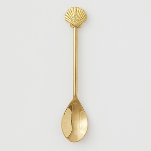 Cuillère à thé en laiton Offres Spéciales avec mat pour café Cuillère à thé design moderne avec poignée ronde pour cuisine et restaurant - Product Image 3