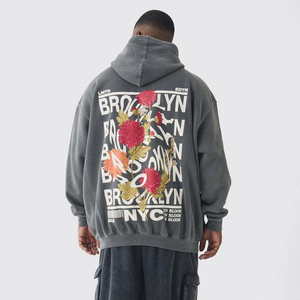 Sudaderas con capucha para hombre de alta calidad con logotipo personalizado impreso Streetwear pulóver sudaderas 100% algodón transpirable secado rápido invierno térmico - Product Image 6