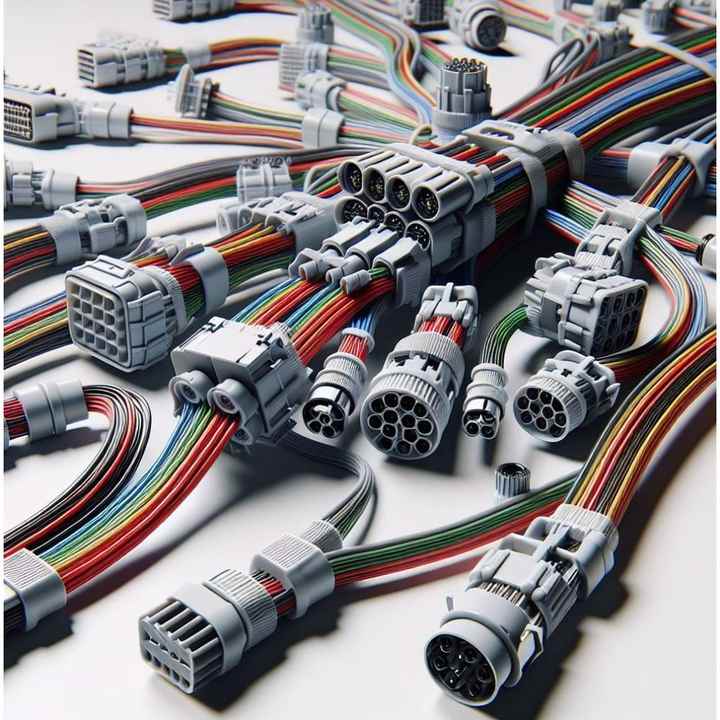 Custom 4-Pin PTFE Insulated Cable Assembly Wiring Harness for Motorcycles Automotive Manufactured Your Specifications