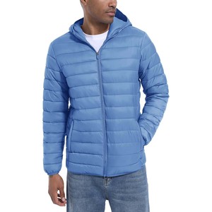 <b>Men's</b> Custom Satin Puffer Jacket Designer Winter Bubble <b>Padded</b> <b>Coat</b> Waterproof with Zipper Closure Short Length Outdoorwear - Product Image 2