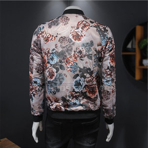 เสื้อแจ็กเก็ตบอมเบอร์สำหรับผู้ชายเสื้อแจ็กเก็ตบอมเบอร์หนาพิมพ์ลายซับลิเมชันสำหรับผู้ชายชุดลำลองอบอุ่นกลางแจ้ง - Product Image 6