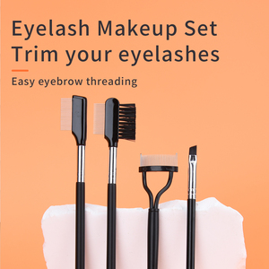 Trending Makeup Tools Eyelash Metal Teeth <strong>Separator</strong> 4pcs <strong>Lash</strong> <strong>Separator</strong> Definer Tool Set With Comb Brushes - Product Image 2