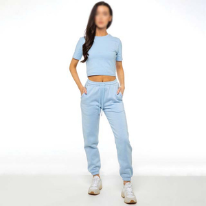Oversize <b>Elastic</b> <b>Waist</b> Sweatpants Women's Clothing <b>High</b> Drawstring <b>Waist</b> Fleece Polyester <b>Trousers</b> Sweatpants Women With Pocket - Product Image 5