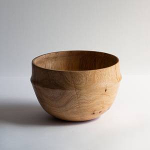 Bol en bois poli fait à la main Accent d'art contemporain unique écologique pour décor Boho moderne sculpté à la main - Product Image 4