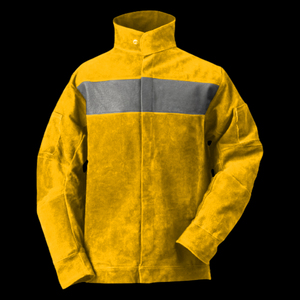 Chaqueta de soldadura resistente al fuego resistente y ajuste flexible Chaqueta de soldadura ropa de trabajo de protección industrial - Product Image 4