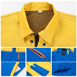 Fabricante personalizado Ropa DE TRABAJO Uniforme duradero Conjunto Ropa DE TRABAJO Diseño OEM Campo de petróleo/lavado de autos/conductor Camisa de manga corta/larga - Product Image 3