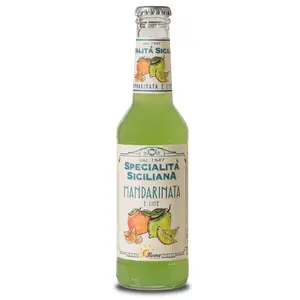Made In Italy Beverage Carbonated Drink Soft Drink Alcohol Free 275 Ml Digestive Sicilian Specialty Mandarin And Lime