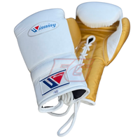 Conjunto de Boxeo Profesional de Cuero Vacuno con Cierre de Gancho y Bucle, Diseño Personalizado, Alta Calidad, Absorbe la Humedad