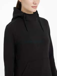 <b>women</b> equestrian hoodie <b>thermal</b> fleece zip up sweatshirt with adjustable drawstring hood stylish slim fit long sleeve riding <b>top</b> - Product Image 3