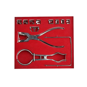 Kit de Dique de Goma Dental, Herramientas para Procedimientos Dentales, Pinzas para Dique de Goma, Punzón, Alicates, Suministros de Endodoncia, Aislamiento Dental, 12 Piezas Completas - Product Image 2