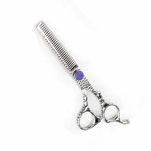 Ciseaux à effiler les cheveux de barbier à poignée Dragon 6.5 "avec lames tranchantes durables Ciseaux à effiler les cheveux antidérapants - Product Image 1