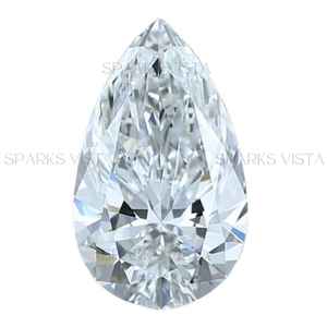 IGI Certified D Color VVS1 Claridad Corte de pera CVD Lab Grown Diamante suelto perforado con láser para la fabricación de joyas de anillo de compromiso - Product Image 1