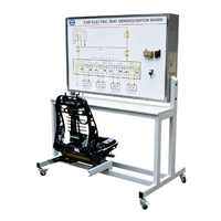 Tablero de Demostración de Asientos Eléctricos para Automóviles, Equipo de Enseñanza de Mecatrónica Automotriz para Laboratorios de Educación Escolar en Ingeniería Electrónica