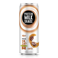 Eiwitrijke Vetarme Vanillemelk Shake Gladde Textuur Spierherstel En Energie Stimuleren Heerlijke Puree In Flesverpakkingen