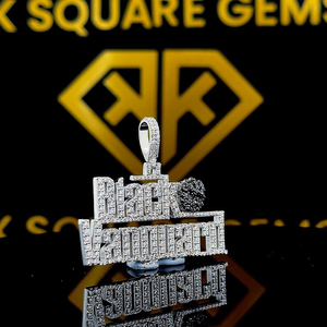 Pendentif nom personnalisé, pendentif glacé, tour de cou plaque nom personnalisé, bijoux personnalisés, cadeaux d'anniversaire pour elle, argent 925 - Product Image 2