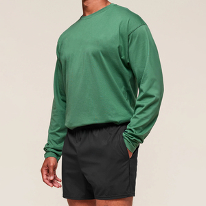 Pull 360gsm sweat-shirt personnalisé surdimensionné sweat à capuche pour homme col rond t-shirt à épaules tombantes haut pour hommes vente en gros - Product Image 4