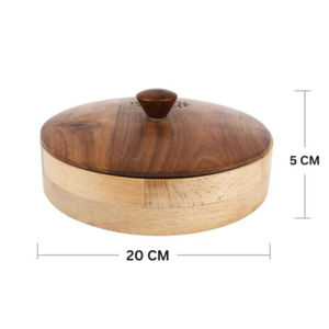 Merveilleux nouveau look fait à la main fantaisie serveur de nourriture Chapati Roti conteneur écologique couleur naturelle ustensiles de cuisine hôtels casserole - Product Image 5