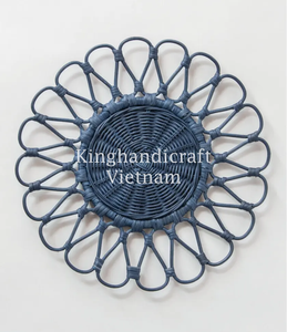 Natural Rattan Table <b>Mats</b> for Boho Wedding and <b>Garden</b> Party Decoration - Product Image 5