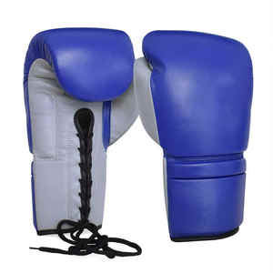 Guantes profesionales Cleto de cuero genuino Kick Boxing Logo personalizado Muay Thai Guantes de entrenamiento 6oz 8oz - Product Image 6